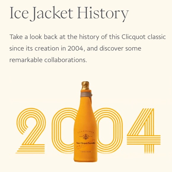 NWT: Veuve Clicquot Brut Champagne Ice Jacket Insulated Bottle Sleeve - Orange - Picture 3 of 11